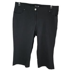 Love Scarlett Capri Pants Womens sz 16 Black Stretch Comfort